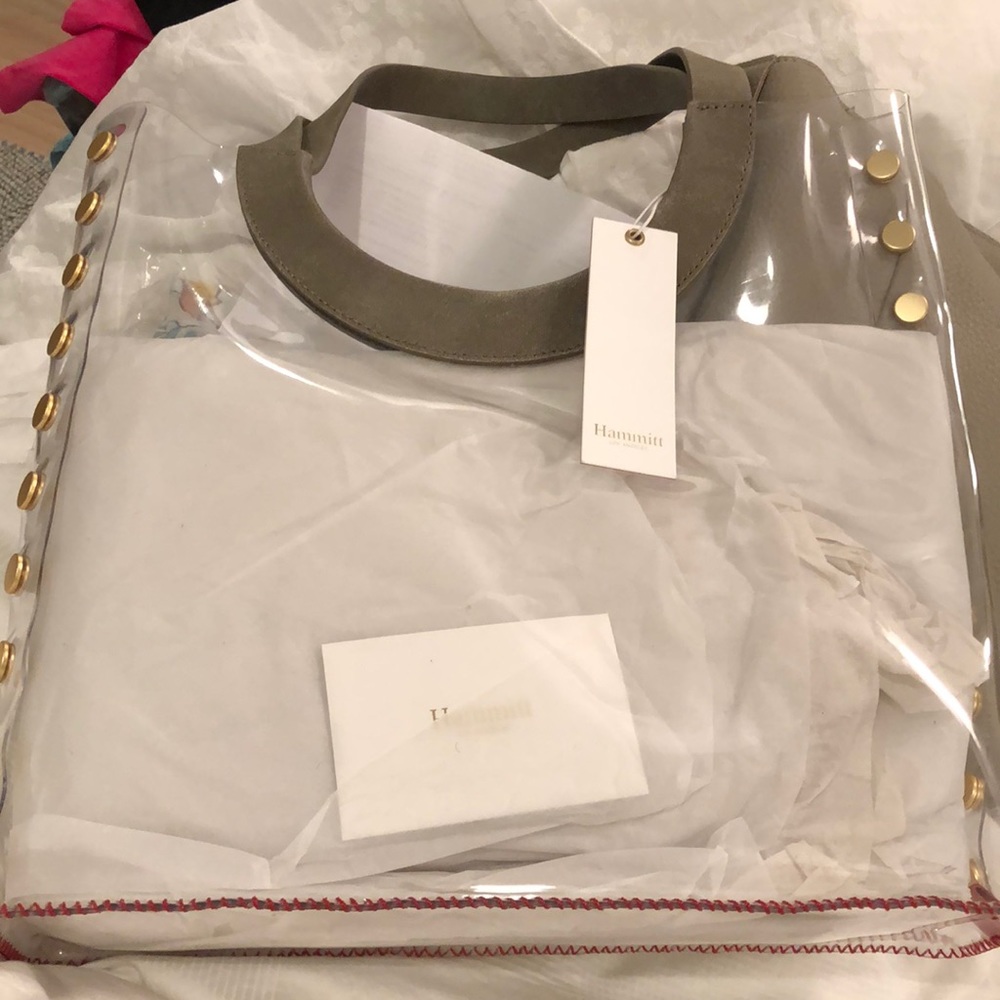 Hammitt Clear Tote with Gold Accents